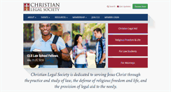 Desktop Screenshot of christianlegalsociety.org