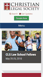Mobile Screenshot of christianlegalsociety.org